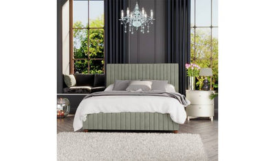 LLB Estella Velvet Superking Ottoman Bedframe - Duck Egg