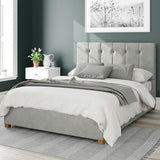 Aspire Double Ottoman Bedframe in Light Silver - British product