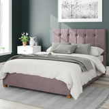 Aspire Hepburn Velvet Kingsize Ottoman Bedframe Blush - British product