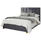 Aspire Double Ottoman Bedframe in Steel - British product