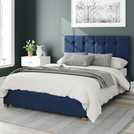 Aspire Superking Ottoman Bedframe in Navy - British product