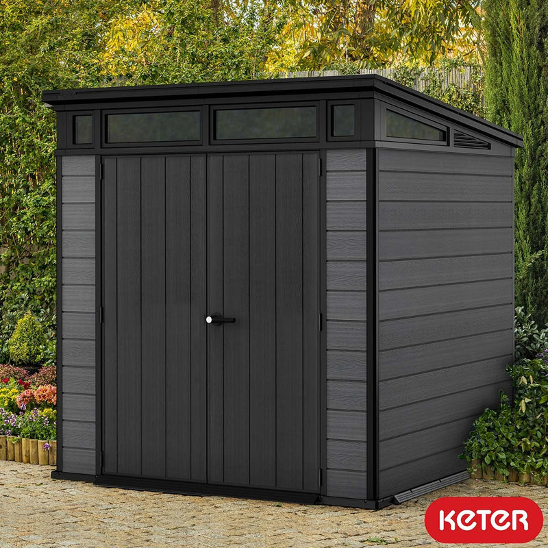 Keter Cortina plastic shed 7ft x 7ft, UK version