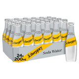 Schweppes Soda Water 24 x 200ml (British brand)