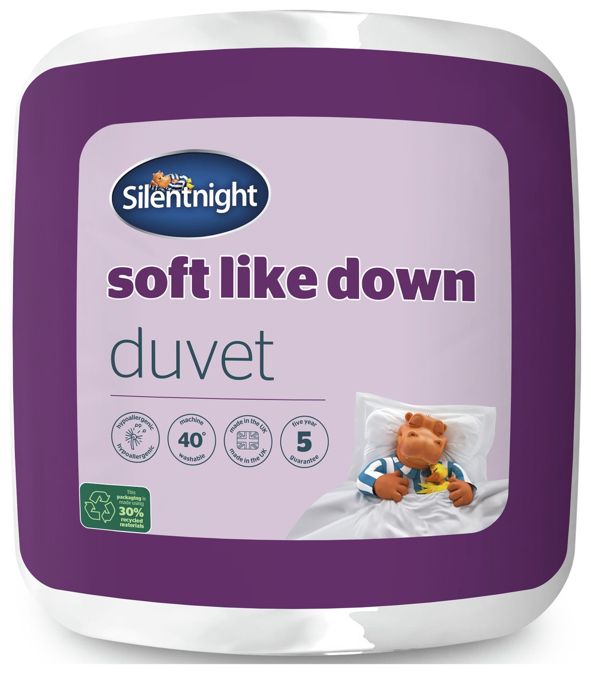 Silentnight 10.5 Tog Soft Like Down Double Duvet (British brand)