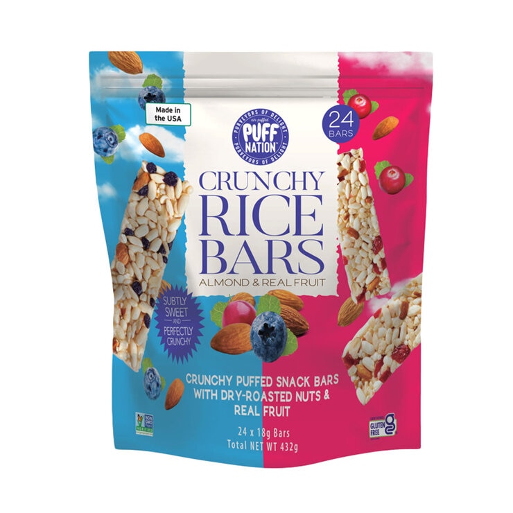 Puff Nation Crunchy Rice Bars 24 x 18g