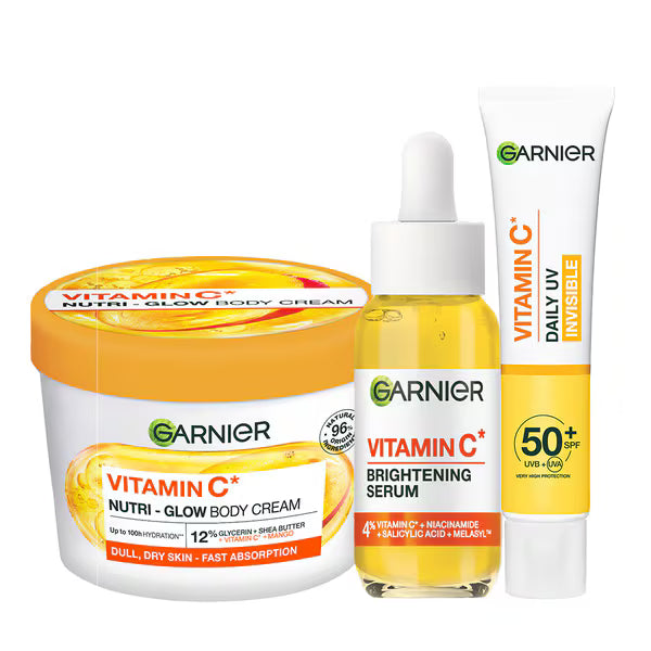Garnier Vitamin C Face and Body Trio Set, UK version