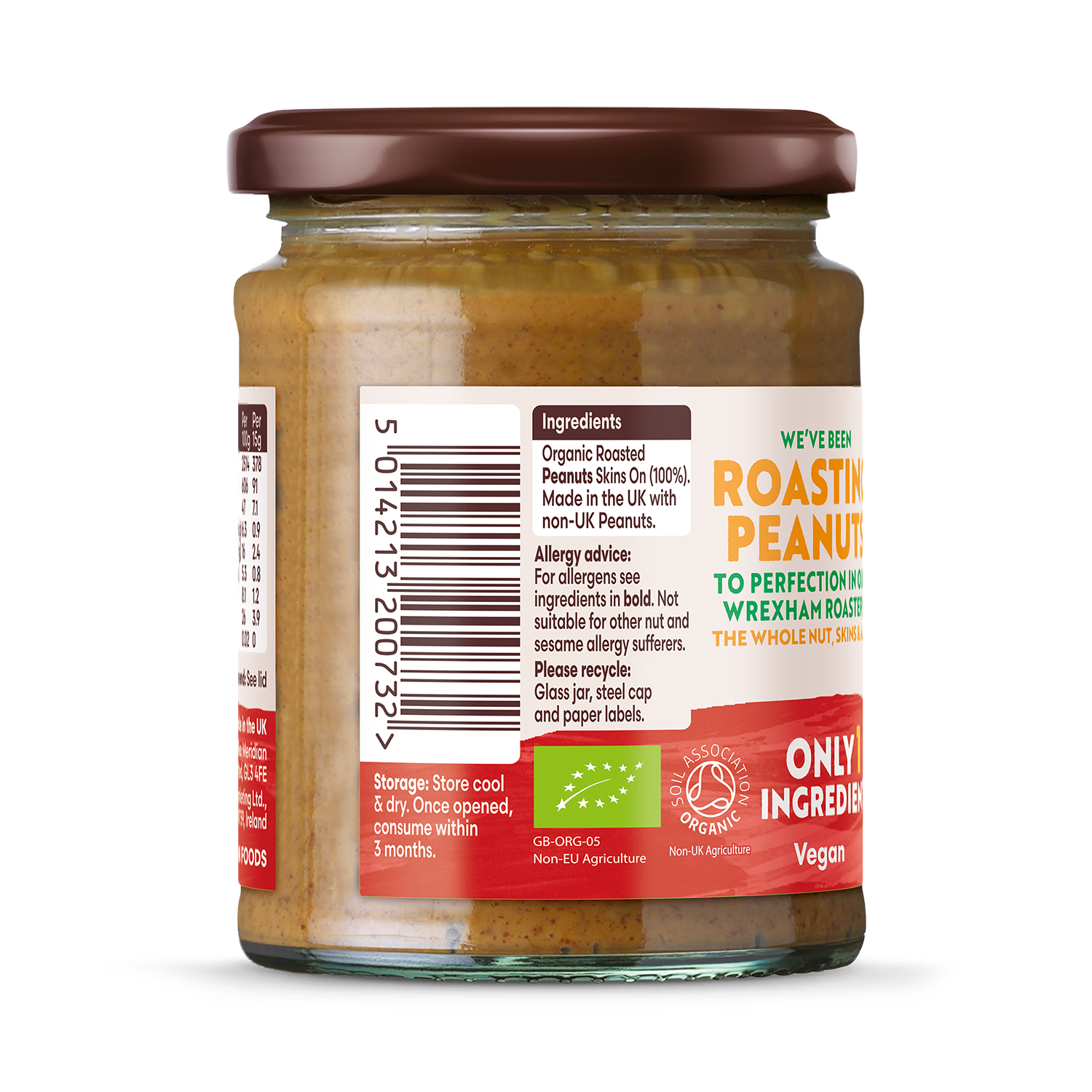 Meridian Organic Crunchy Peanut Butter 280g