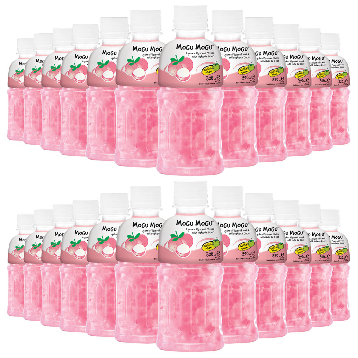 Mogu Mogu Lychee Drink 24 x 320ml, imported from the UK
