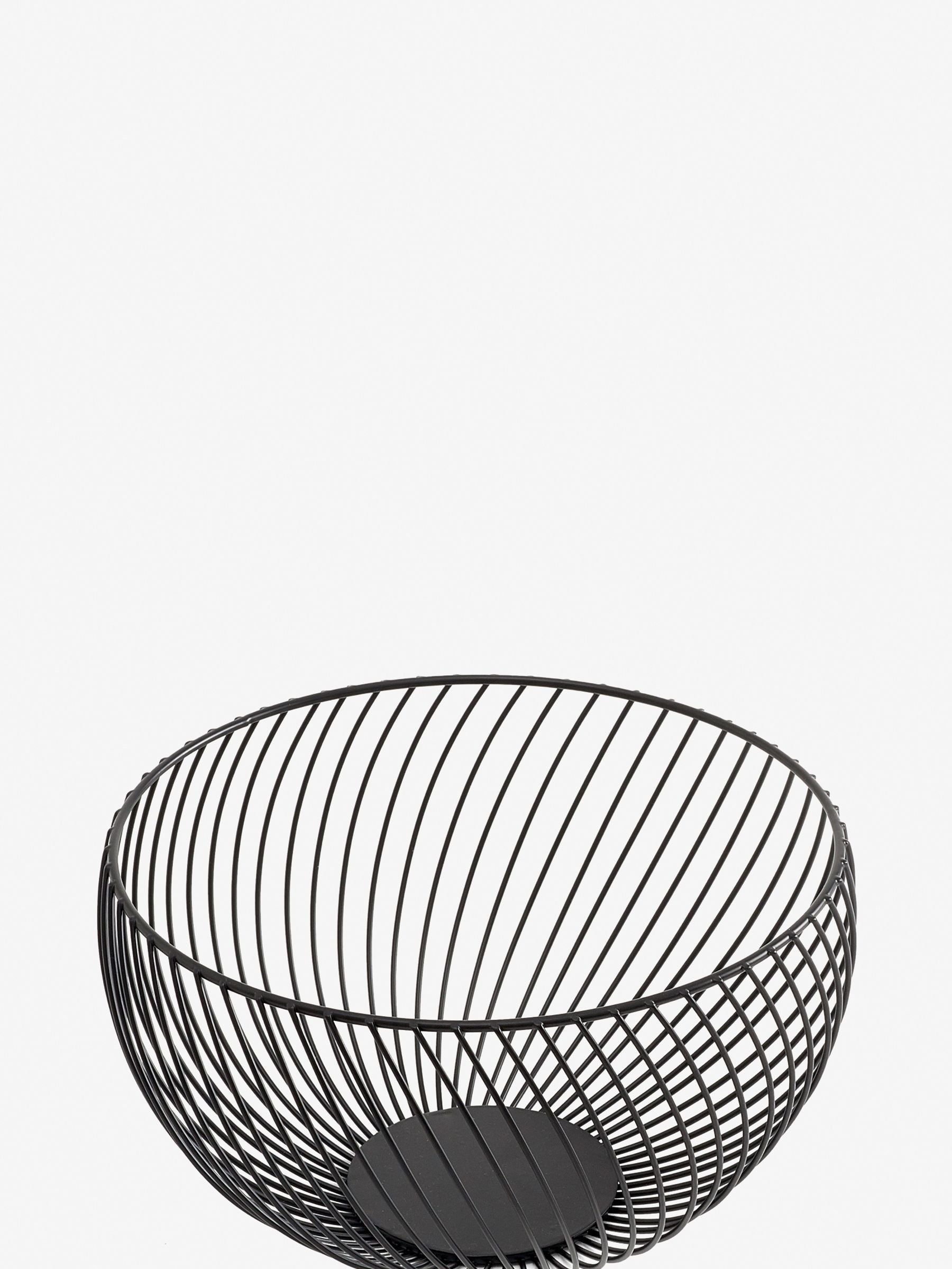 Black wire fruit bowl - British product