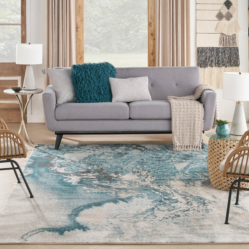 Nourison Blue Skies rug 3 Sizes, imported from the UK