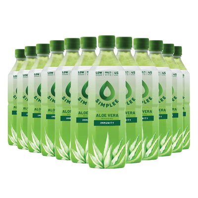Simplee Aloe Vera Drink With Bits Health Drink 12 x 500ml