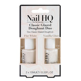 Nail HQ Nail Polish Duo Flat White Vanilla Shade, imported from the UK