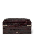 Aspinal of London Leather Croc-Embossed 3-Piece Watch Box - British product