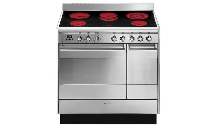Smeg double oven electric range cooker 90cm (British brand)