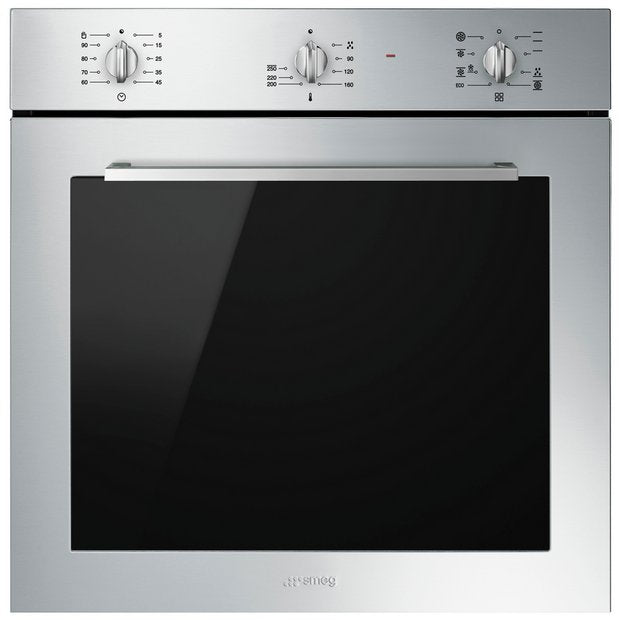 Smeg stainless steel built-in electric oven 70L capacity (British brand)