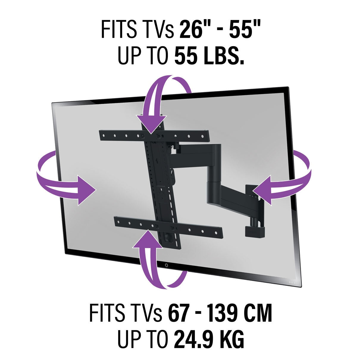 Sanus SMF421-B2 TV wall mount 26-55 (British brand)