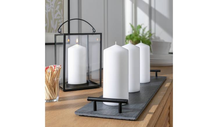 Habitat unscented pillar candles pack of 4, UK version