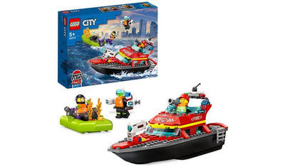 LEGO City Fire Rescue Boat Building Set 144 Pieces