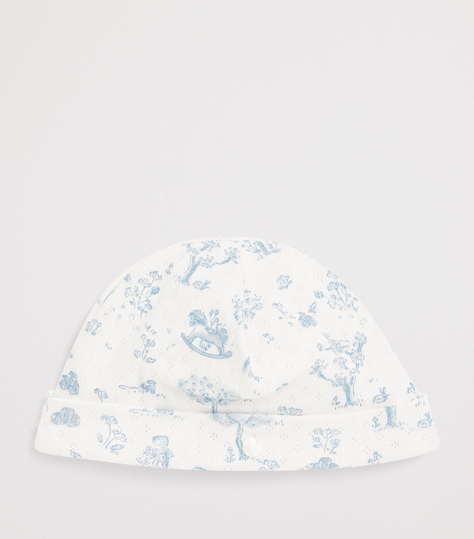 Tartine et Chocolat cotton printed beanie for babies (British brand)