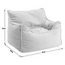 Kaikoo Kids bean bag chair off white 5.5kg, UK version