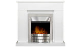 Adam Lomond white electric fireplace suite - British product