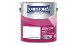 Johnstone's Brilliant White matt paint 2.5L, UK version