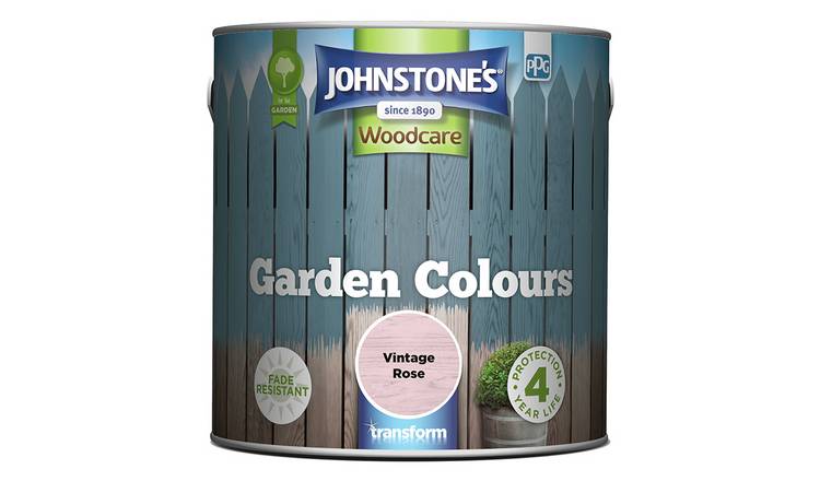 Johnstone's Garden Colours Paint Vintage Rose 2.5L, UK version