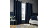 Hyperion Selene Navy Chenille Curtains 229x229cm, UK version
