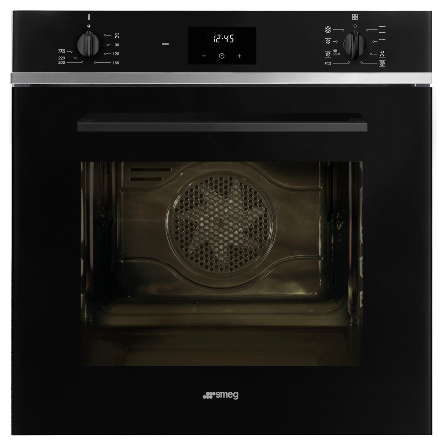 Smeg black built-in single electric oven 60cm (British brand)