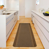 Kilkis textured brown flatweave runner 67x180cm, UK version