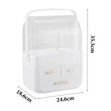 Livingandhome desktop cosmetics storage organiser white UK version