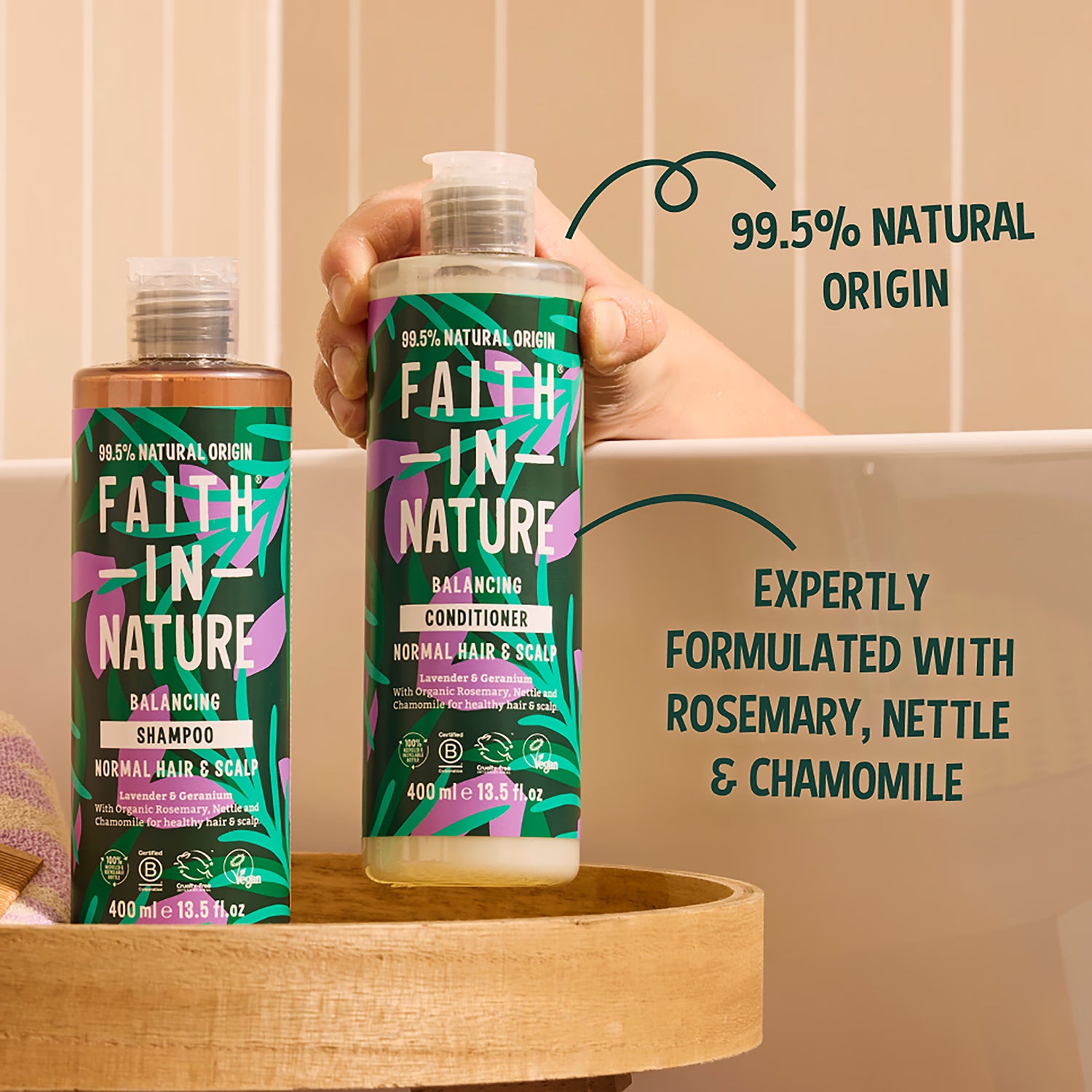 Faith in Nature Lavender Geranium Conditioner - 500ml Aluminium