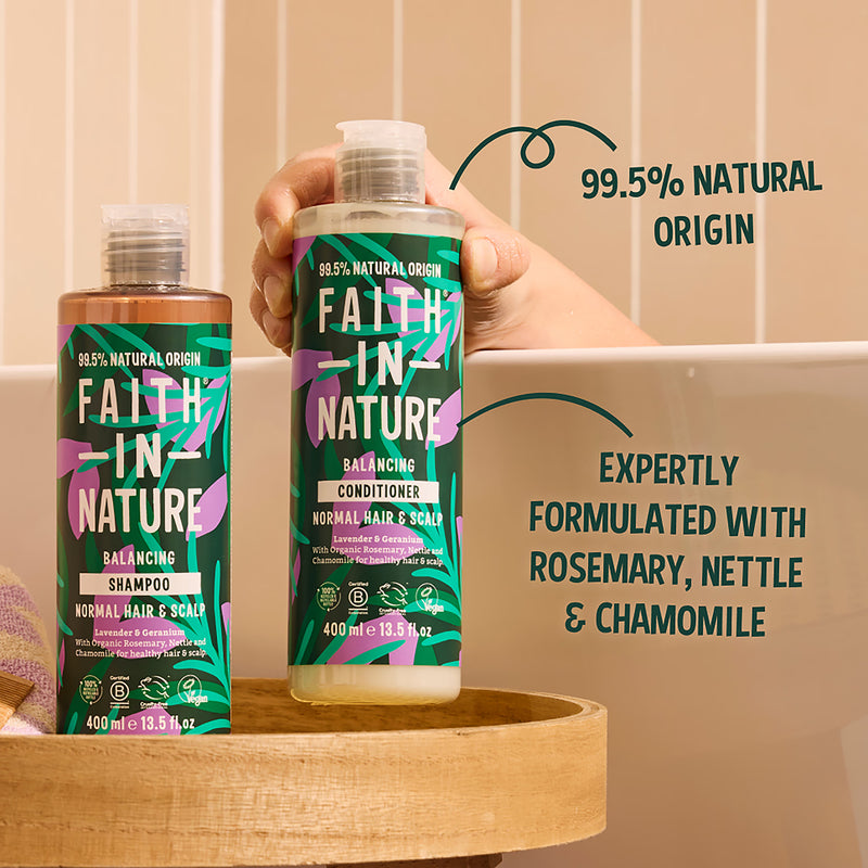 Faith in Nature Lavender Geranium Conditioner - 500ml Aluminium
