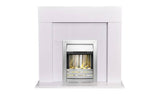 Adam Miami electric fire suite with Helios inset white - British product