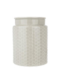 Kitchen Pantry grey utensil holder ceramic 18cm x 14cm x 14cm, UK version