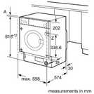 Bosch integrated washing machine 8kg - British product