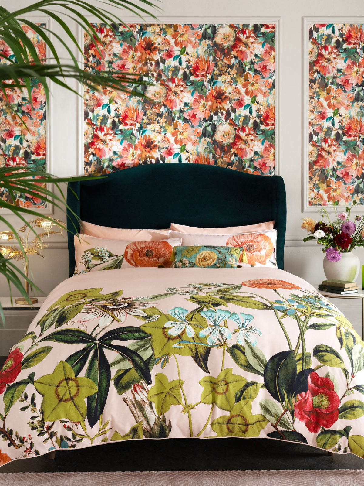 Clarke & Clarke Passiflora duvet set - British product