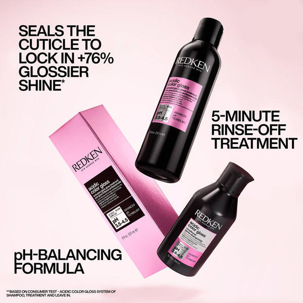 Redken Acidic Color Gloss Activated Glass Treatment Duo, imported from the UK