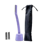 FFS Beauty Dermaplaning Facial Kit + Stand (Coral Purple)