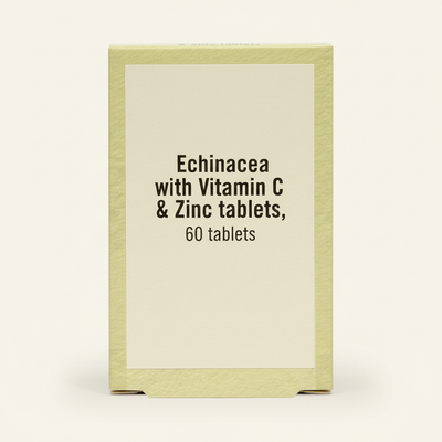 Holland & Barrett Echinacea with Vitamin C & Zinc Immune Defence Tablets 60 tablets