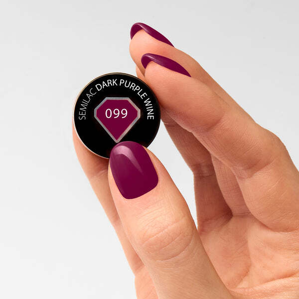 Semilac purple gel polish 7ml (British brand)