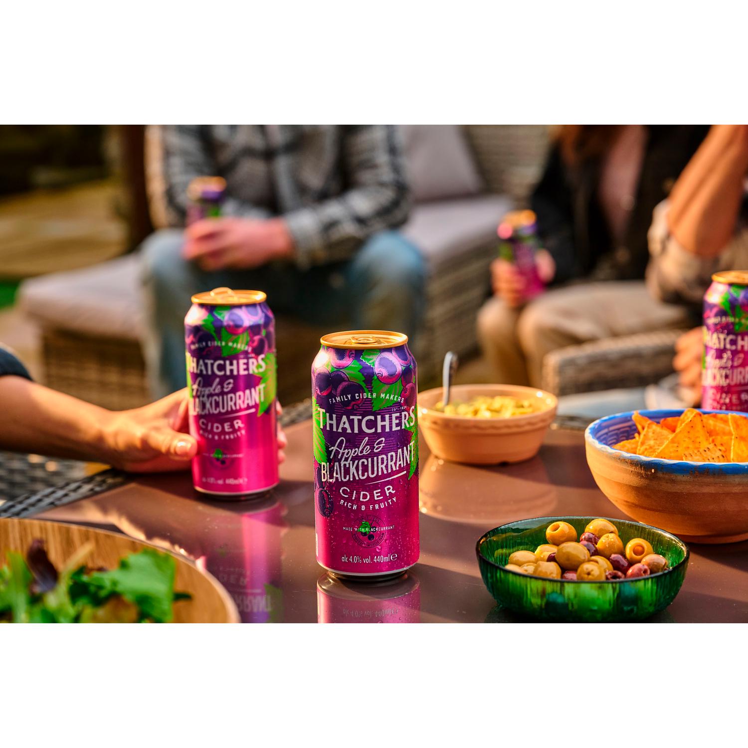 Thatchers Apple & Blackcurrant Cider 4x440ml (British brand)
