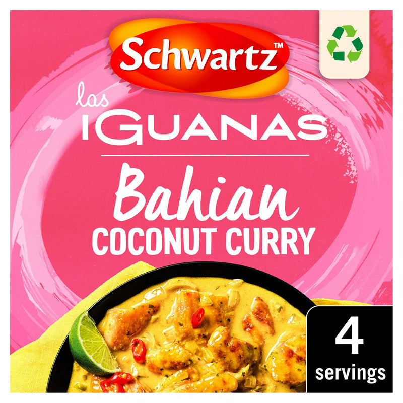 Schwartz Las Iguanas Bahian Coconut Curry Mix 25g (British brand)