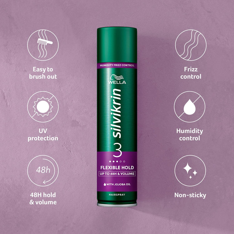 Wella Silvikrin flexible hold hairspray 400ml (British brand)
