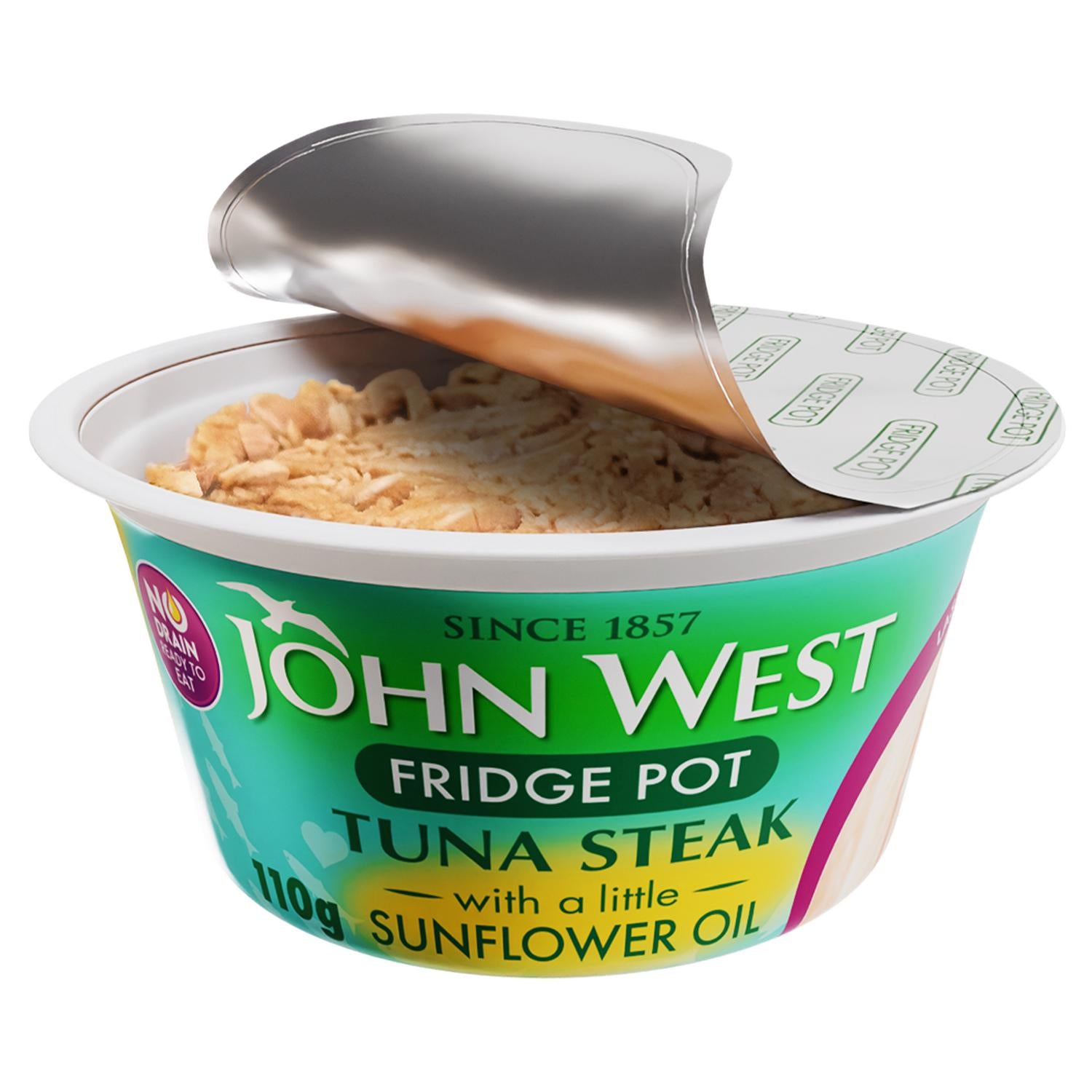 John West Tuna Steak with Sunflower Oil 110g, UK version