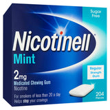 Nicotinell Gum Stop Smoking Aid 2mg Mint x204