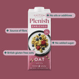 Plenish oat drink enriched with calcium 1L, imported from the UK