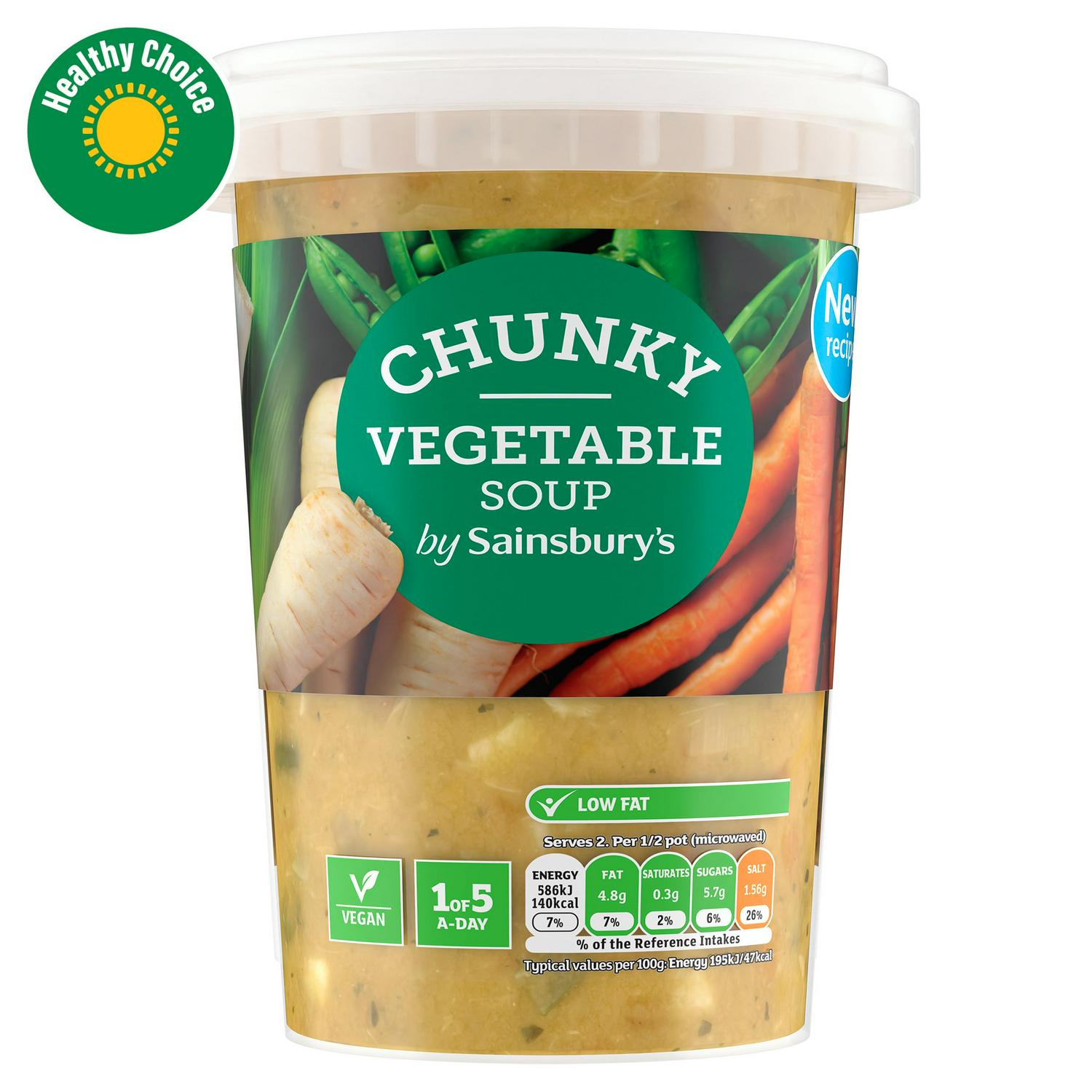 Sainsbury's Chunky Vegetable Soup 600g (British brand)