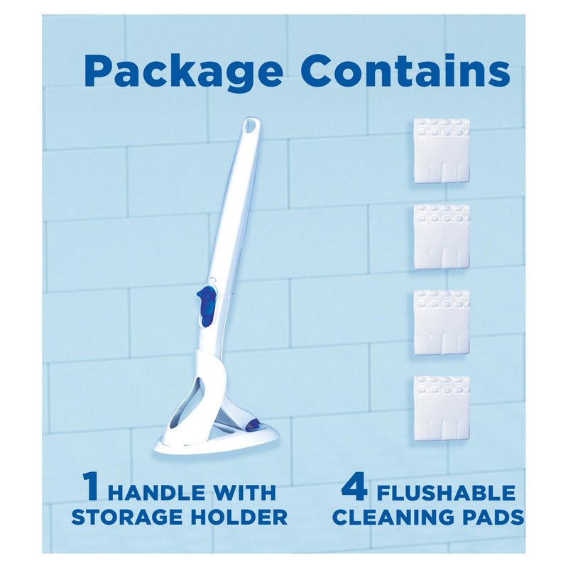 Duck Toilet Cleaner Fresh Brush Handle + 4 Refills
