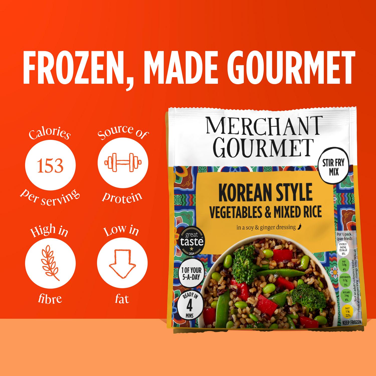 Merchant Gourmet Korean Style Mixed Grains Rice 400g, imported from the UK